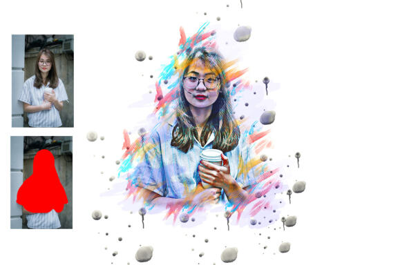 Pen Watercolor Photoshop Action
