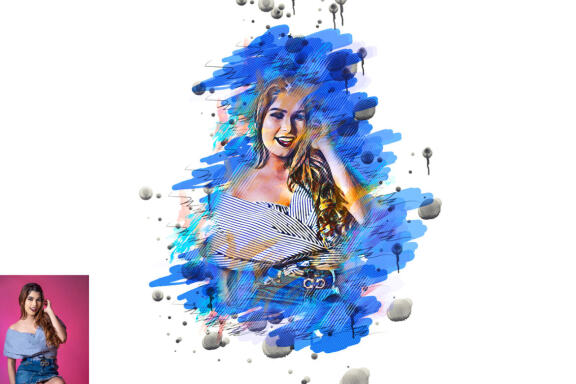 Pen Watercolor Photoshop Action