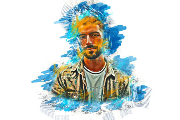 Pen Watercolor Photoshop Action