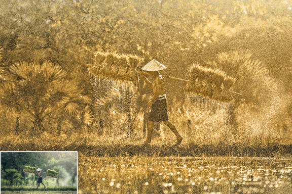 Pointillist Painting Photoshop Action