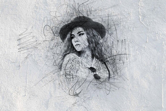 Portrait Scribble Sketch  Photoshop Action