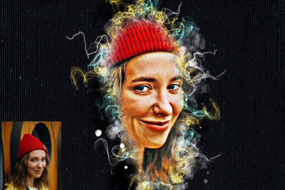 Smoke Sketch Photoshop Action