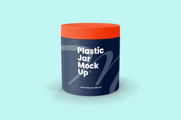 Plastic Jar Mockup