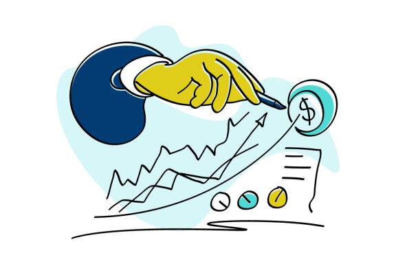 Investment Business flat Illustration