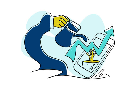 Investment Business flat Illustration