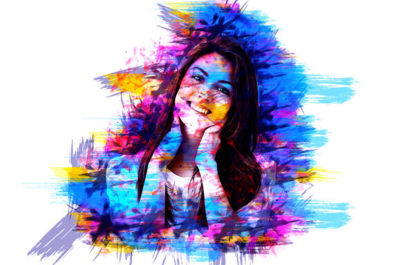 Acrylic Painting Photoshop Action