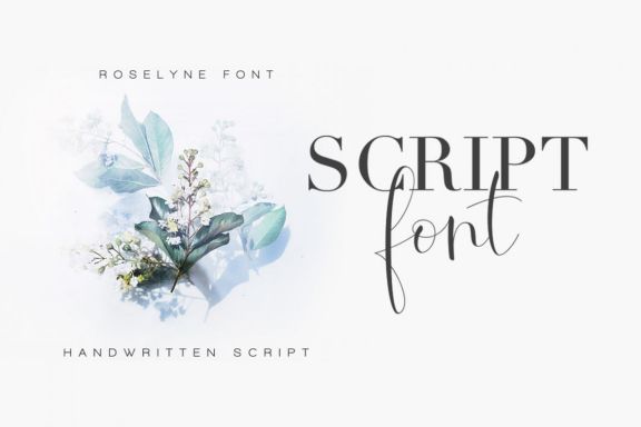 Roselyne - Caligraphy Script