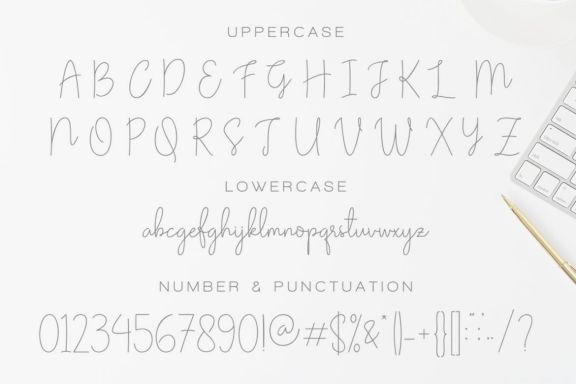 Olivia - Elegant Monoline Script