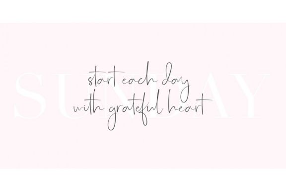 Just Sunday - Family Modern Script