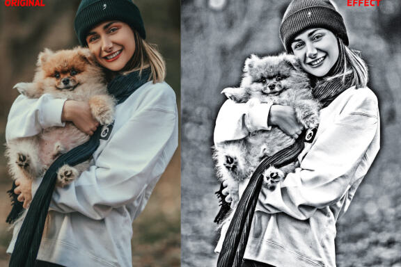 HDR B & W Portrait Photoshop Action