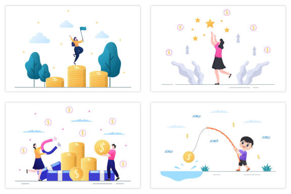 16 Investment Financial Success Freedom Illustration