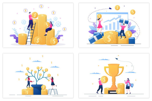 16 Investment Financial Success Freedom Illustration