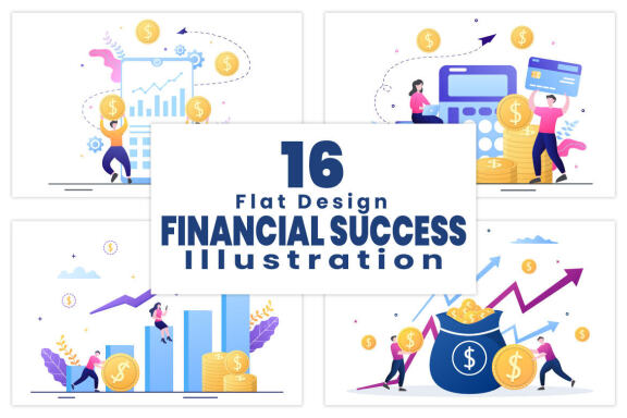 16 Investment Financial Success Freedom Illustration