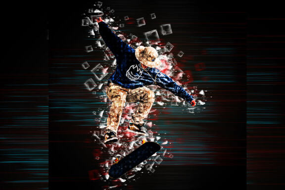 Pixel Stream Effect Photoshop Action