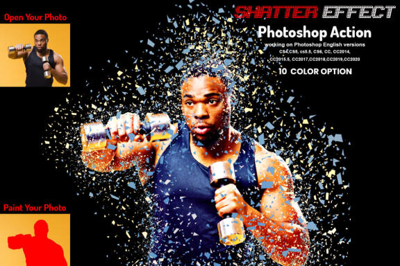 Shatter Effect Photoshop Action