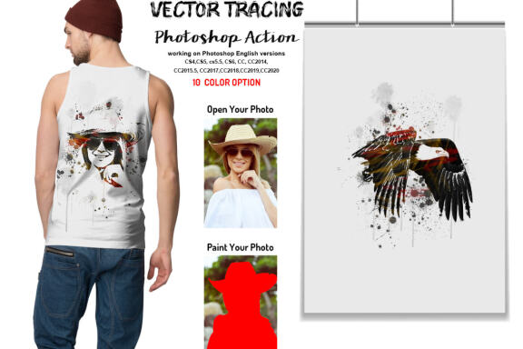Vector Tracing Photoshop Action