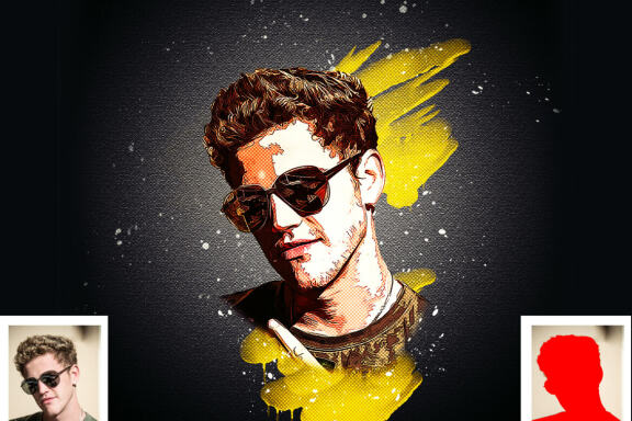 Halftone Comic Effect Photoshop Action