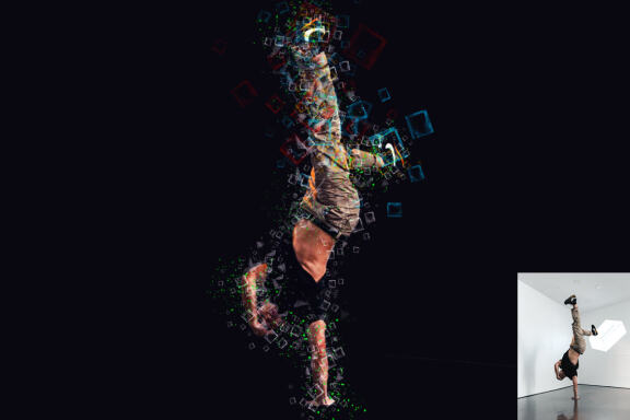 Pixel Shatter Effect Photoshop Action