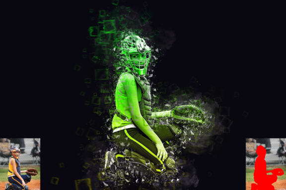 Pixel Shatter Effect Photoshop Action