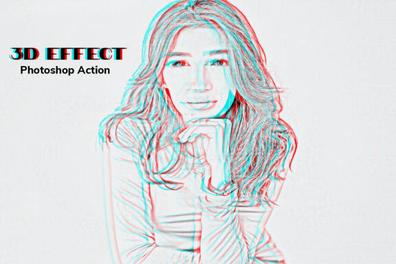3D Effect Photoshop Action
