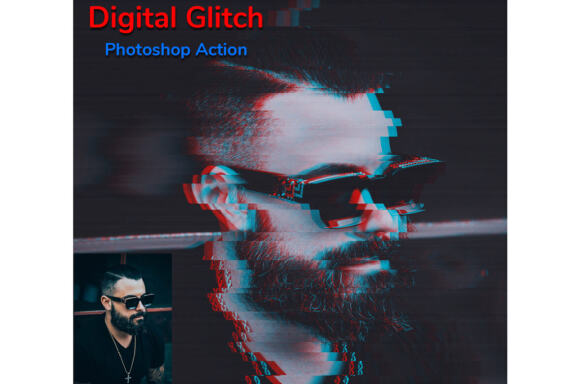 Digital Glitch Photoshop Action