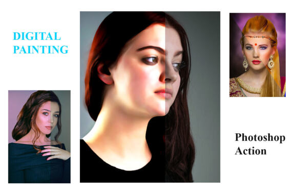 Digital Painting  Photoshop Action