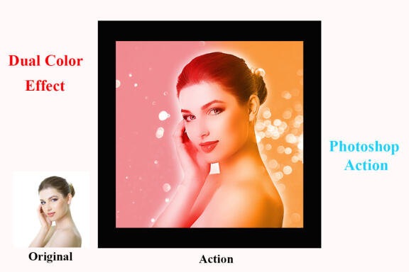 Dual Color Effect Photoshop Action
