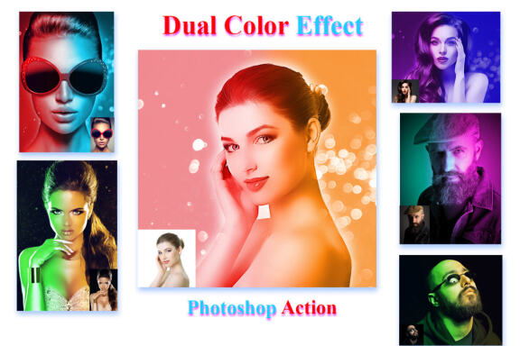 Dual Color Effect Photoshop Action
