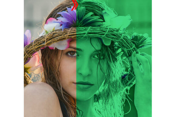Green Color Effect Photoshop Action