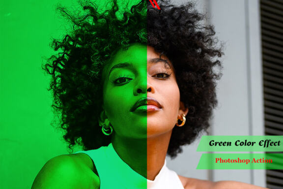 Green Color Effect Photoshop Action