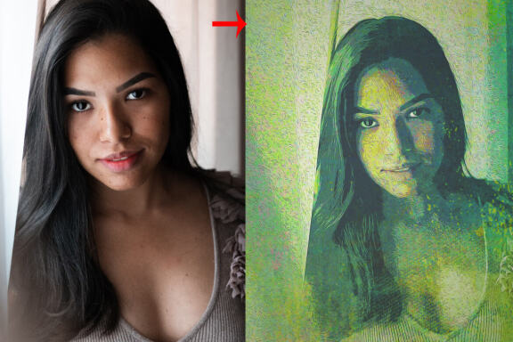 Grunge Oil Portrait PS Action