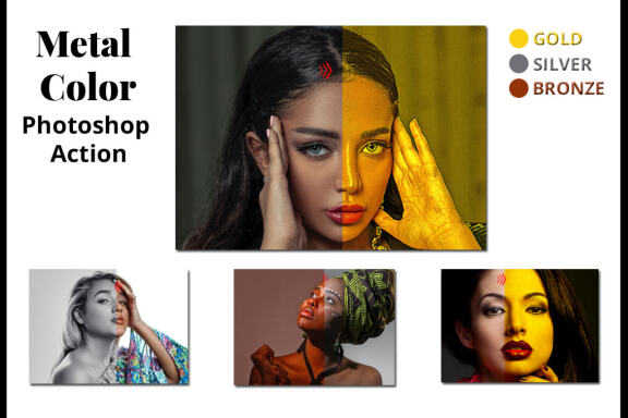 Metal Color Photoshop Action