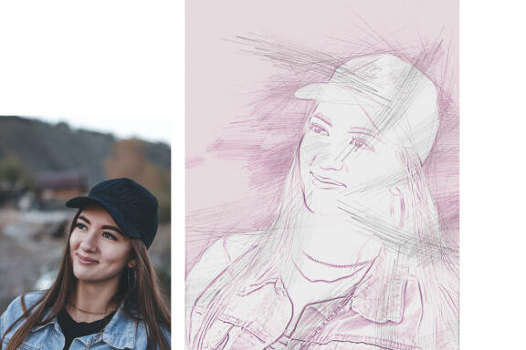 Modern Sketch Photoshop Action