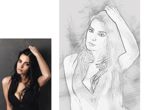 Modern Sketch Photoshop Action
