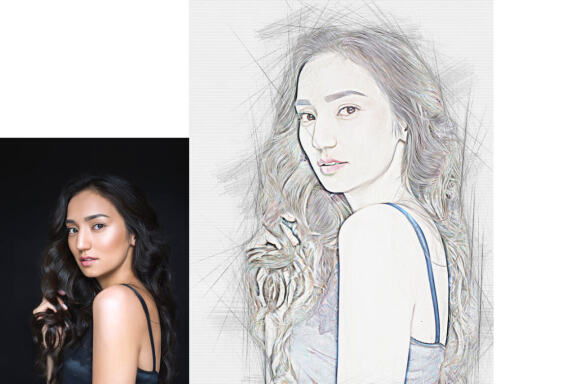 Modern Sketch Photoshop Action