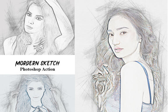 Modern Sketch Photoshop Action