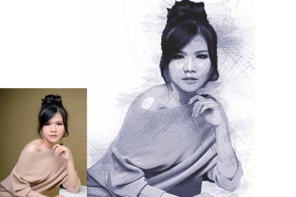 Modern Sketch Photoshop Action