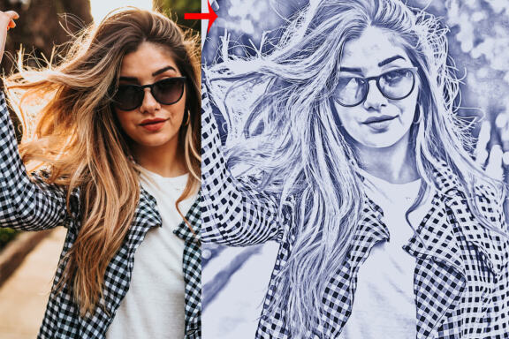 Pencil Drawing Photoshop Action