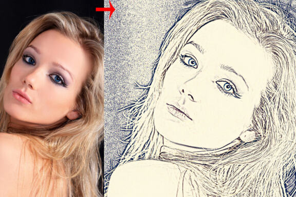 Pencil Drawing Photoshop Action
