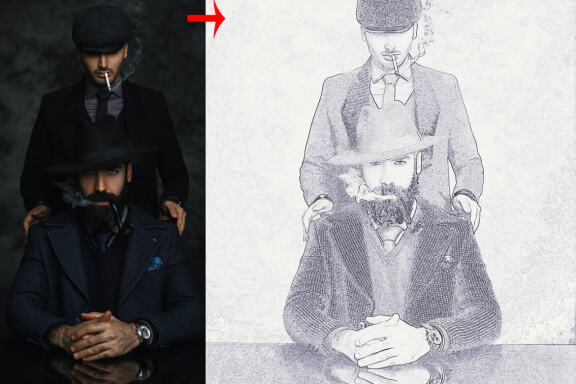 Pencil Drawing Photoshop Action