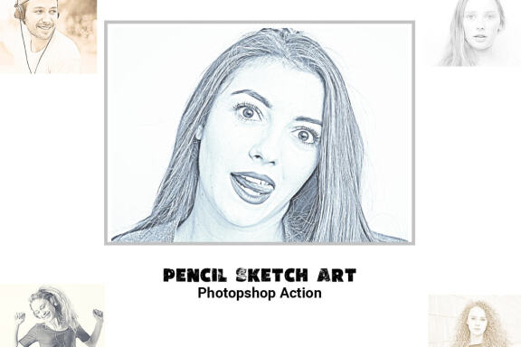 Pencil Sketch Art Photoshop Action