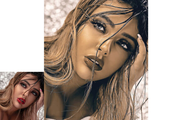 Real Oil Portrait  Photoshop Action