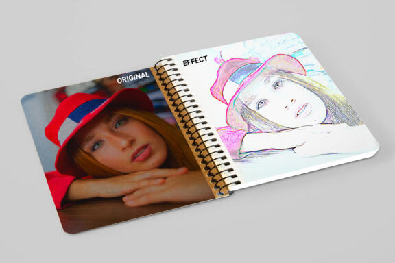 Realistic Color Sketch Ps Action