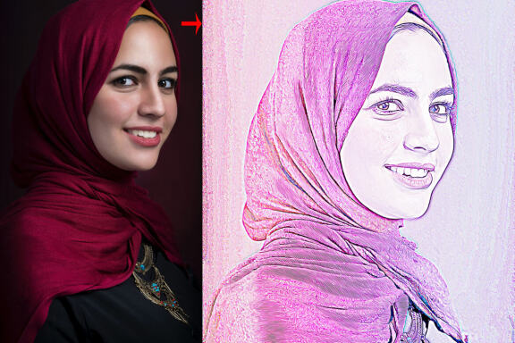 Realistic Color Sketch Ps Action