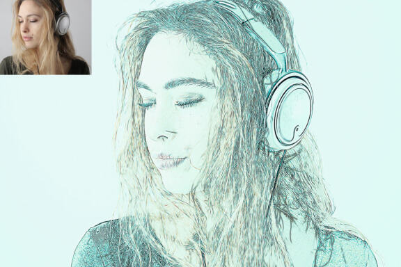 Realistic Color Sketch Ps Action