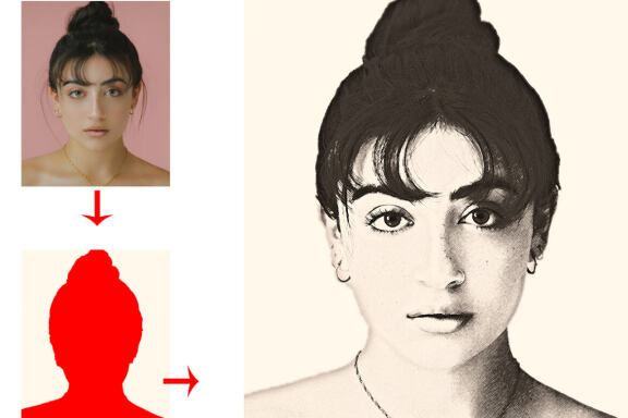 Realistic Line Drawing Ps Action