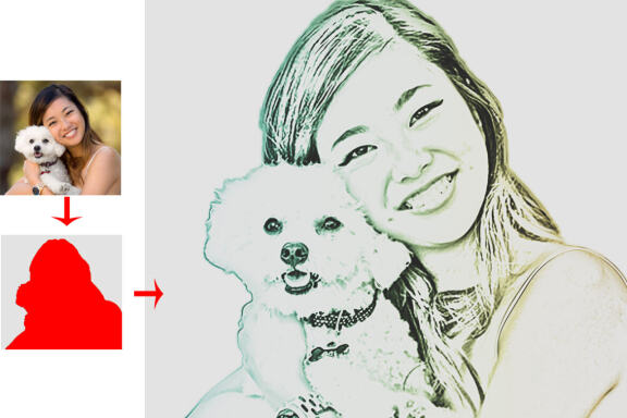 Realistic Line Drawing Ps Action
