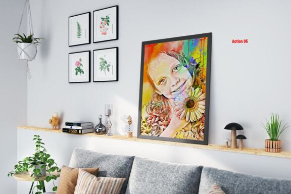 Watercolor Portrait Photoshop Action