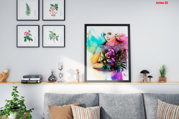 Watercolor Portrait Photoshop Action