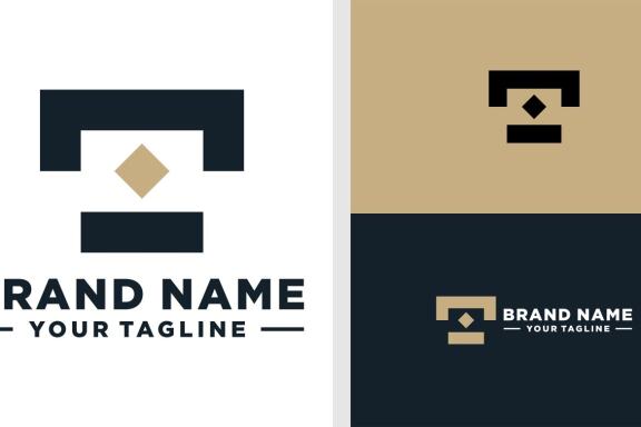 LETTER T LOGO GEOMETRIC SHAPE LUXURY EDITABLE